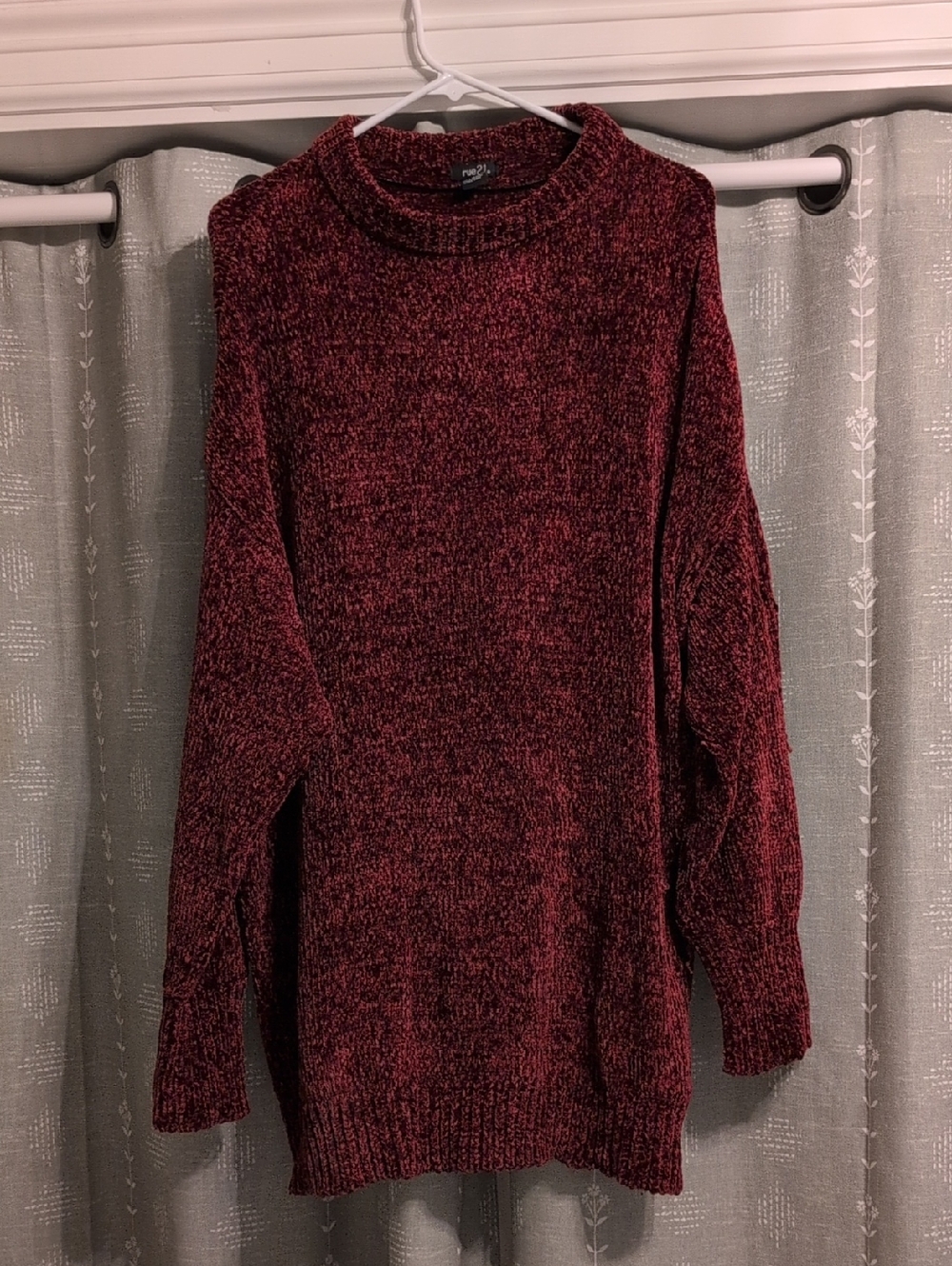 Rue21 Marled Burgundy Turtleneck Sweater